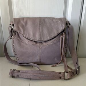 *The Sak Lavender Purple Leather Crossbody Bag with Adjustable Strap